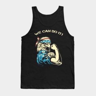 Bald Eagle: We Can Do It Parody Tank Top